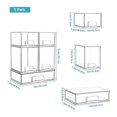 thumbnail image 2 of Cajoneras de Plastico Organizador, Juego de 5 Cajones Organizadores Apilables para Maquillaje Cubos Organizadores de Plástico Transparente para Tocador Baño Armario, 2 of 7