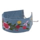 thumbnail image 5 of Collar gargantilla retro de mezclilla con bordado de flores estilo punk gótico para mujer Azul, 5 of 9
