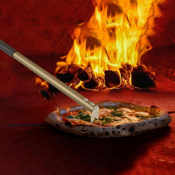 Tenedor giratorio para pizza Macarena de aleación de aluminio bronce