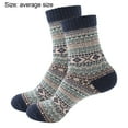 thumbnail image 2 of Calcetines térmicos de lana de punto grueso para mujer Calcetines de ocio para mujer, 2 of 5