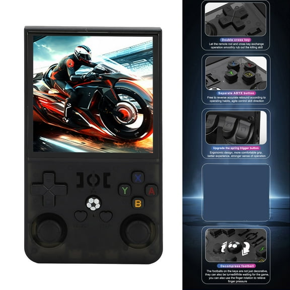 4" IPS Handheld Game Console, Rechargeable, 60 Emulators, Memory Card Slot, Perfect For Travel