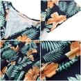 thumbnail image 6 of UVN Women Summer Dresses Short Sleeve V Neck A-Line Midi Dress Ladies Boho Beach Floral Print Sundress, 6 of 9