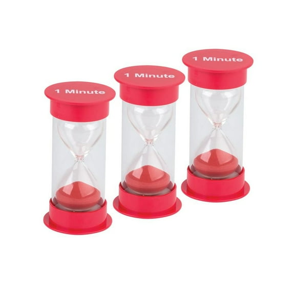 Teacher Created Resources Sand Timer, Medium, 1 Minute, Pack of 3