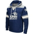 thumbnail image 2 of Men's Colosseum Navy New Hampshire Wildcats 2.0 Lace-Up Pullover Hoodie, 2 of 4