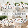thumbnail image 7 of Multicolor Christmas Tree Pattern Round Fitted Tablecloth with Elastic Edge,Dining Table Cover Waterproof,Outdoor Round Tablecloth for Camping,Dining,Indoor and Outdoor, 7 of 7