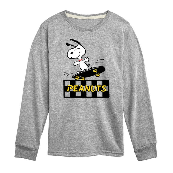 Peanuts - Snoopy Skater - Toddler & Youth Long Sleeve Graphic T-Shirt