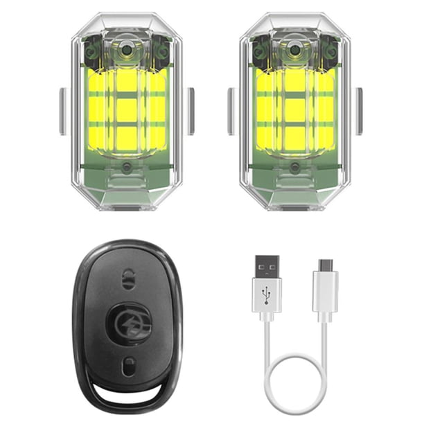 Impermeable 2.4G Control Remoto 7 Colores Estroboscópica Señal para Drone (2 Juegos)