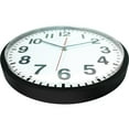 thumbnail image 2 of Infinity Instruments Pure Black Transitional Analog Display Wall Clock, 2 of 7