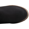 thumbnail image 6 of GLOBALWIN Women's Chunky Heel Black Knee High Riding Boots 8M, 6 of 7
