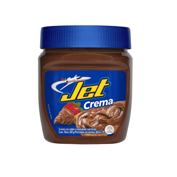 Crema Jet Chocolate 350g - Spreadable - Imported from Colombia.