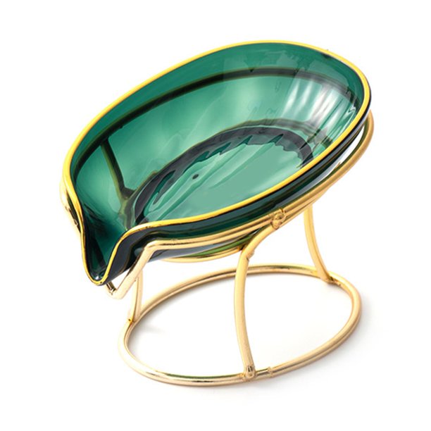 Soporte para caja de jabón de lujo, soporte para jabón con drenaje, jabonera para ducha de baño, recipiente para esponja con drenaje automático para bandeja organizadora de platos de almacenamiento
