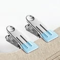 thumbnail image 6 of 1/5Pcs New Windproof Stainless Traceless Clothes Drying Clips Pants Clip Food Bag Clips Clothes Pins BLUE 5PC, 6 of 8