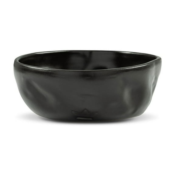 BIDK Home Large Dented Ceramic Serving Bowl - 7" - Set of 2