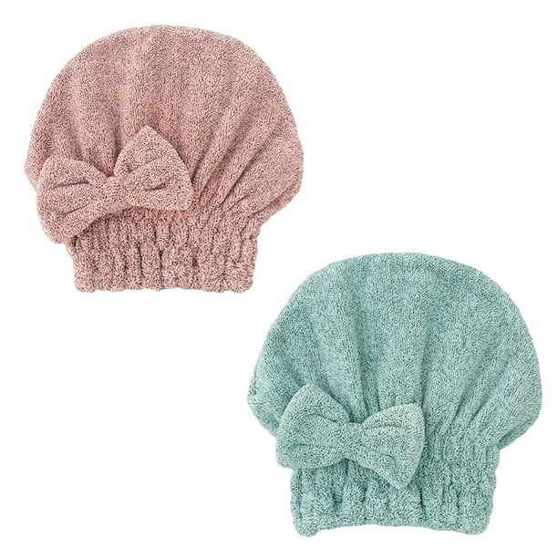 Toalla de microfibra para el cabello, paquete de 2 para mujer
