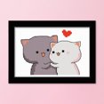 thumbnail image 3 of Cuadros Decorativos 25x20cm DIY punto de cruz 11CT sello lienzo Kit costura (1263 pareja gato) Tmvgtek embutido en tela, 3 of 9