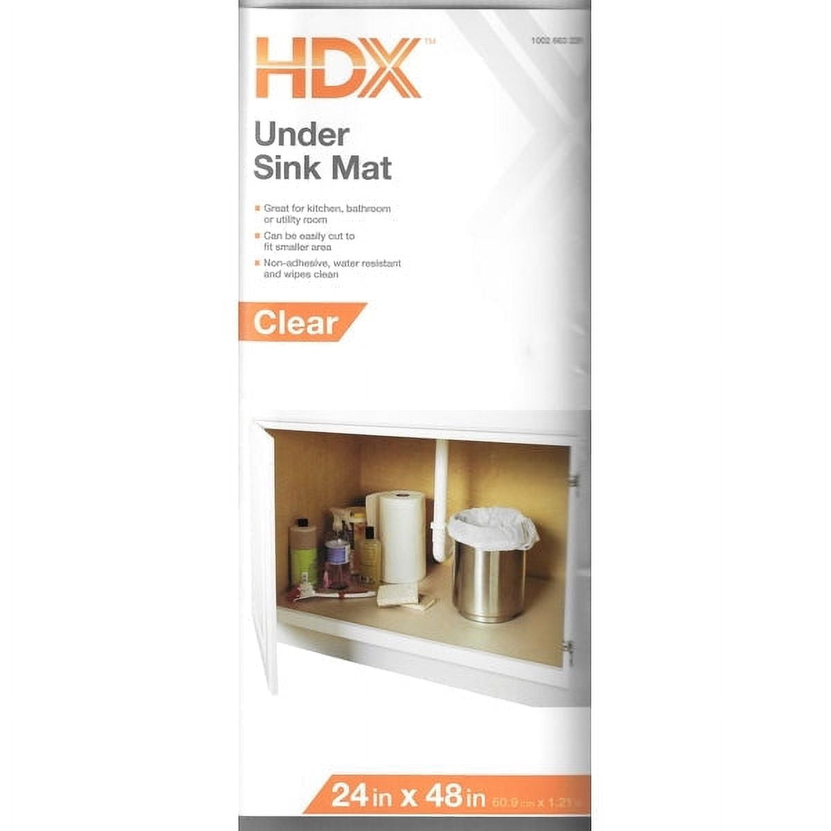 Case of 6 - HDX Under Sink Mat Shelf/Drawer Liner (24" x 48") Can Cut to Any Custom Size