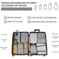 thumbnail image 3 of 8-Piece Set Travel Storage Clothes Underwear Shoes Organizer Packing Cube Bag High Capacity Luggage Travel Storage Reusable Grey, 3 of 6
