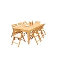 thumbnail image 4 of Grade-A Teak Dining Set: 8 Seater 9 Pc: 122" Caranas Rectangle Table And 8 Surfliner Folding Reclining Arm Chairs Outdoor WholesaleTeak #51SL2909, 4 of 4