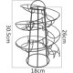 thumbnail image 5 of Dispensador de huevos de almacenamiento en espiral, soporte para huevos en espiral de hierro metálico, soporte de exhibición para cocina, para 24 huevos (negro), 5 of 5