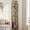 Brown-6 Tiers, variant on HIGDBFE 6-Tier Corner Shelf with LED Light and Fabric Drawer, 75" Tall Corner Bookshelf for Small Spaces, Rustic Brown