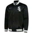 thumbnail image 2 of Men's Mitchell & Ness Frank Thomas Black Chicago White Sox Legends Collection Vintage Satin Full-Snap Jacket, 2 of 7