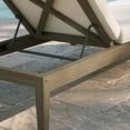 thumbnail image 4 of Northlake Outdoor Patio Teak Chaise Lounge in Weathered Gray White, 4 of 10