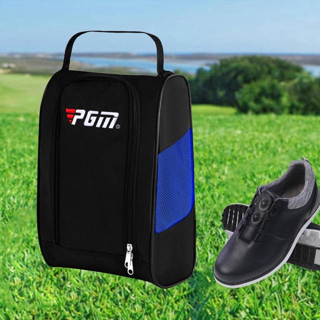 Bolsa de zapatos de golf perfecl portátil 22x13x32.5cm Azul negro