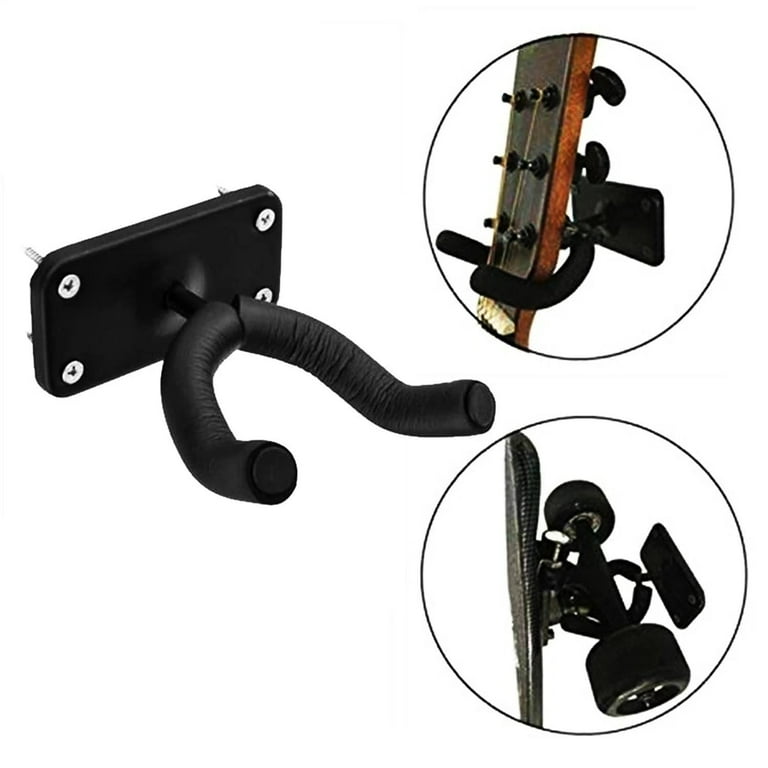 Skateboard Wall Mount, Flexible Wall Hanger Storage Rack 2pcs for Cruiser Penny Boards, Longboards