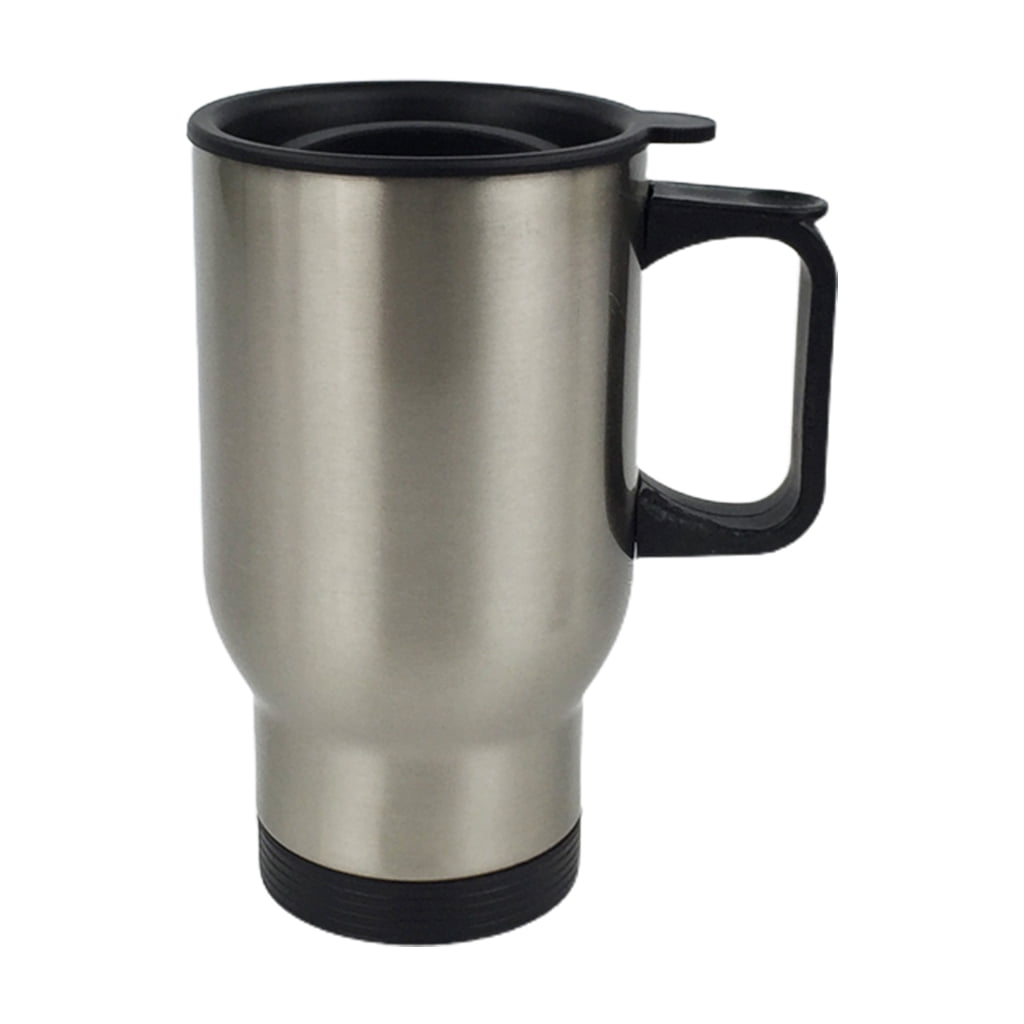 AOOOWER 450ml Stainless Steel Silver Travel Blank Sublimation Mug Car ...