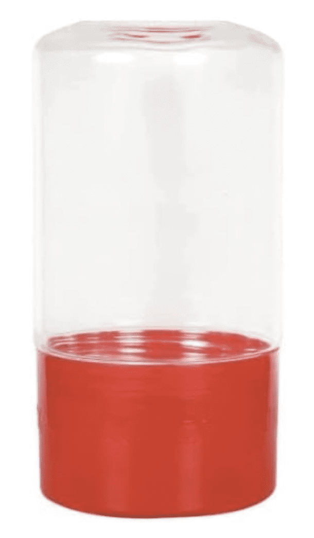 Set of 4 Clear Water Bottles with Removable Snack Compartments, 13 oz. Bulk