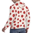 thumbnail image 6 of Naloa Abstract Red Polka Dot Men's Casual Hooded Collar Drawstring Hoodies Pullover Sweatshirts Casual Long Sleeve Shirts-Medium, 6 of 7