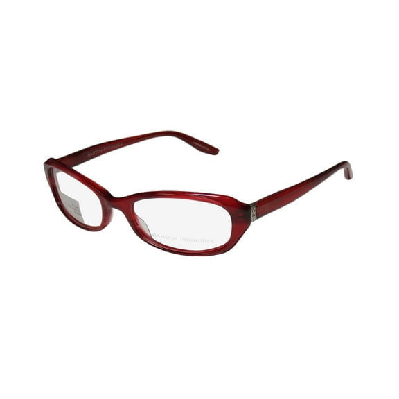 NEW BARTON PERREIRA JACLYN WOMENS/LADIES DESIGNER FULL-RIM SCARLET RED / SILVER CONTEMPORARY AUTHENTIC FRAME DEMO LENSES 52-18-133 EYEGLASSES/EYEWEAR
