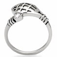 thumbnail image 2 of Badminton Design Diamond Ring, Bypass Diamond Engagement Wedding Ring, Bezel Set Diamond Ring, Womens Unique Design Diamond Ring, 4K White Gold Plated, 1.0 Ct Simulated Diamond, 2 of 3