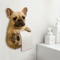 thumbnail image 6 of CARRFA 2025 Creative 3D Printed Dog Paper Holder, Tissue Roll Dispenser, Funny Toilet Paper Roll Holder, Decorative Wall Mounted Toilet Paper Holder for Home Kitchen Bathroom (Bulldog), 6 of 10