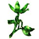 thumbnail image 1 of Soporte de globo con base de metal, pedestal esférico, soporte fijo para exhibición, asiento, decoración del hogar Verde, 1 of 9