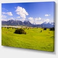 thumbnail image 2 of Green Bavaria Field Panorama - Landscape Canvas Art Print, 2 of 4