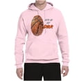 thumbnail image 2 of Wild Bobby, Basketball Fingerprint It's In My DNA, Sports, Unisex Graphic Hoodie Sweatshirt, Light Pink, Medium, 2 of 5