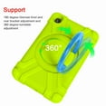 thumbnail image 4 of Dteck For Samsung Galaxy Tab A 8.4 2020 SM-T307/T307U Heavy Duty Dual Layer Rugged Hybrid Shockproof Case With 360 Rotating Kickstand Handle Cover, Grass Green+Blue, 4 of 7