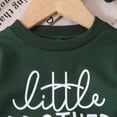 thumbnail image 5 of Boys' Clothing Sets Thanksgiving Baby Boy Outfit Toddler Baby Boy Fall Winter Clothes Funny Letter Long Sleeve Sweatshirt and Pants Set 2 Piece Sweatsuit Outfit Green 9-12 Months, 5 of 9