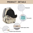 thumbnail image 3 of Ocean Voyage Student Backpack Waterproof Durable Composite Oxford Cloth with Sail, Rudder, and Helm Print, Adjustable Straps, Large Capacity for Beach, School, and Daily Use, 3 of 6