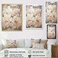thumbnail image 4 of Designart "Blissful Beige Peony Fragrance VI" Peonies Floater Framed Canvas Prints, 4 of 5