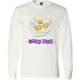 thumbnail image 3 of Inktastic Mardi Gras Party Crown Mask Long Sleeve T-Shirt, 3 of 5