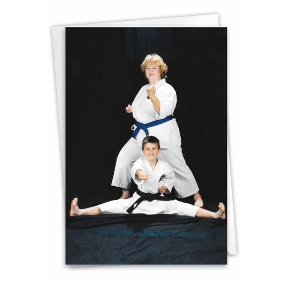 1 Funny Birthday Card with Envelope - Karate Kid C7343BDG