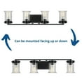 thumbnail image 5 of Progress Lighting Winslett 4-Light Bath Light, Matte Black, Seeded Glass, 5 of 7