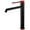 Matte Black & Red, variant on UMANYI Tall Bathroom Vessel Sink Faucets for Sink 1 Hole Single Hole Single Handle Stainless Steel Brushed Nickel Vanity Vessel Faucet with Lines