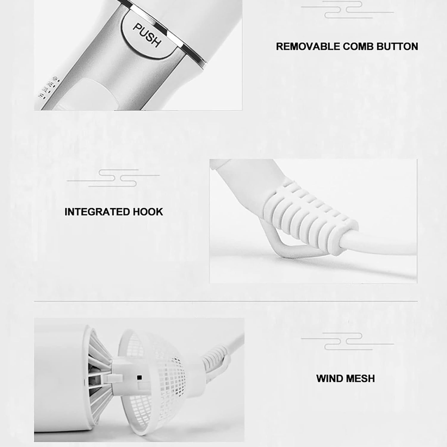 CJBZLCPCOO Blow Dryer Brush Comb 2 in 1 - Multifunctional Hair Styling Tool for Beauty, Professional Electric Hair Dryer and Volumizer