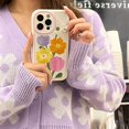 thumbnail image 3 of Pour iPhone 14 Pro Étui de Protection en Silicone avec Bouquet de Broderie, 3 of 5