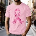 thumbnail image 2 of BUWTTER T Shirts for Man Casual Short Sleeve Letter Print Round Neck Comfortable Tee Top Outdoor Activities Men Shirts Pink S, 2 of 4