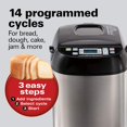 thumbnail image 1 of Bread Maker, Small, Brushed Stainless Steel Hamilton-Beach, 1 of 8
