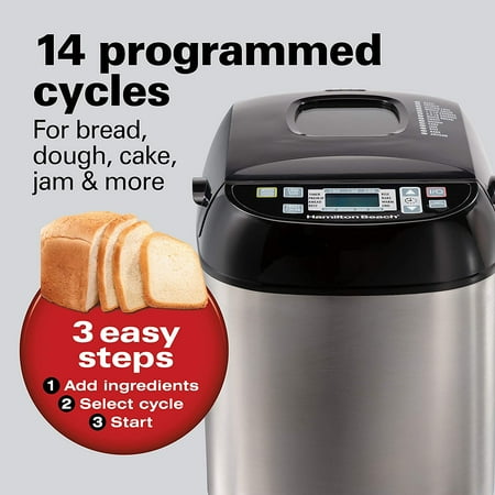 Bread Maker, Small, Brushed Stainless Steel Hamilton-Beach | Walmart Canada